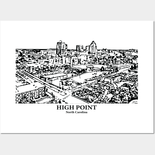 High Point - North Carolina Wall Art by Lakeric